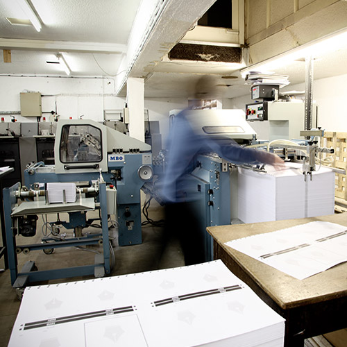 Man In Printing Workshop